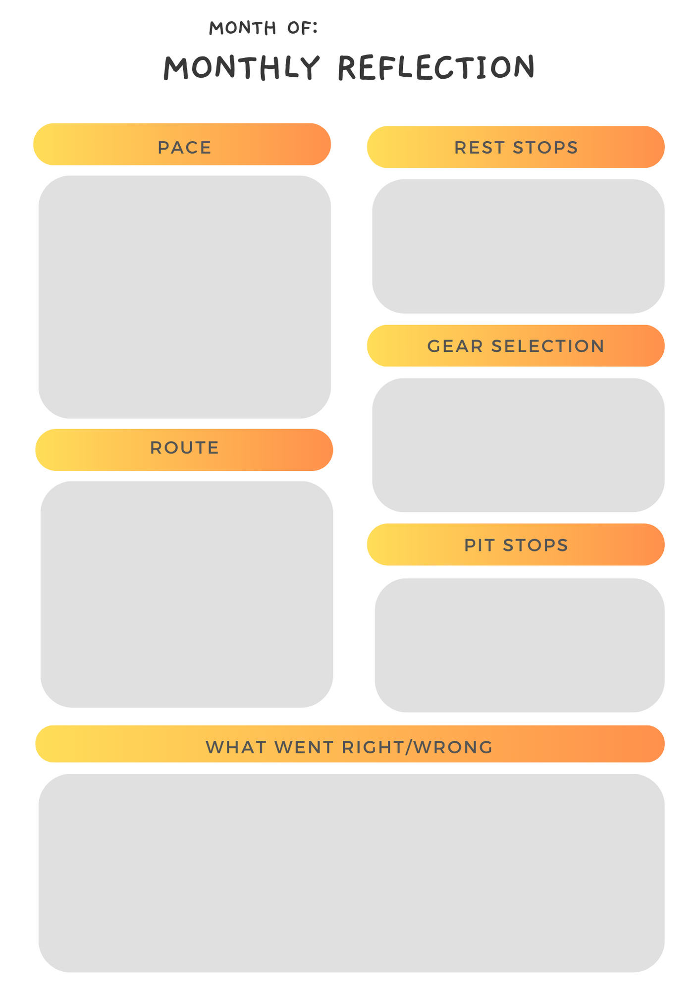 Cycling Planner ( Weekly)